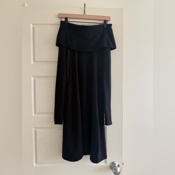 525 America Dresses & Skirts - 525 America Black Off the Shoulder Midi Dress Size S